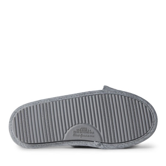 Dearfoams Gray Lydia Pajama Slide With Bow, Women’s Size Small US 5-6/ EU 36-37. - Picture 5 of 7